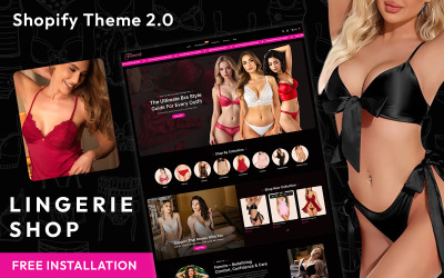 Femme - Thème Shopify réactif et polyvalent pour vêtements de nuit