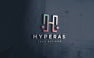 Hyperas Letter H Sparkle Logo