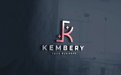 Kembery Letter K Sparkle Logo