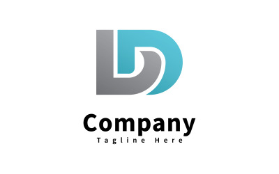 Letter D logo icon design template, V11