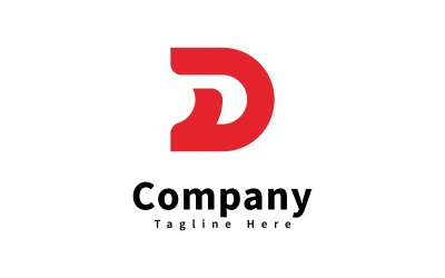 Letter D logo icon design template, V12