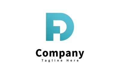 Letter D logo icon design template, V1