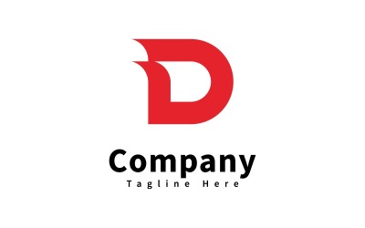 Letter D logo icon design template, V2