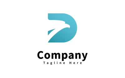 Letter D logo icon design template, V3