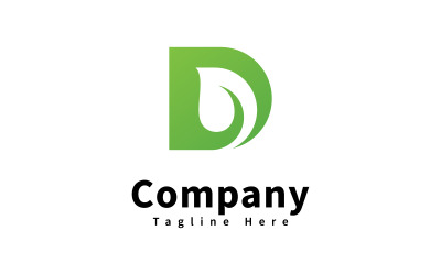 Letter D logo icon design template, V4
