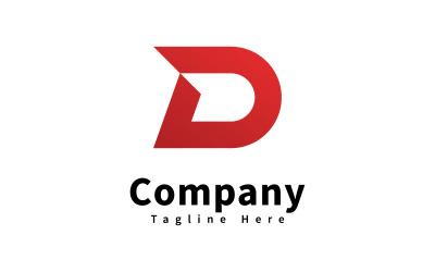 Letter D logo icon design template, V7