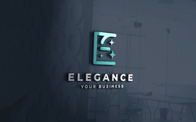 Логотип Elegance Letter E Star