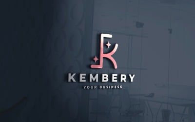 Логотип Kembery Letter K Sparkle