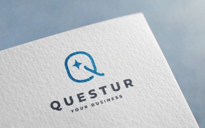 Логотип Questur Letter Q Sparkle