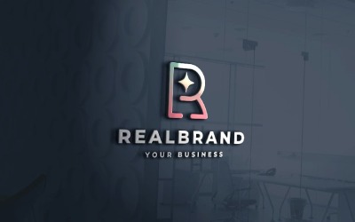 Real Brand Letter R Sparkle Logo