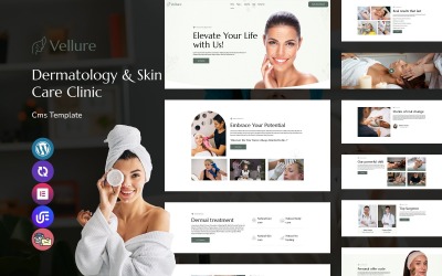 Vellure - Multifunctioneel responsief WordPress-thema voor dermatologie- en huidverzorgingsklinieken