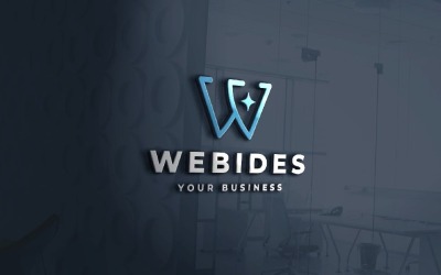 Webides Letter W Star Logo