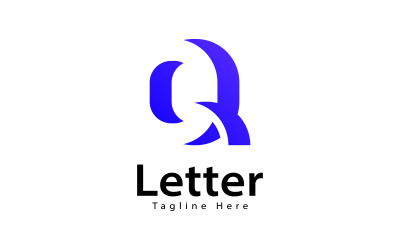 Letter Q logo design template, elements V1