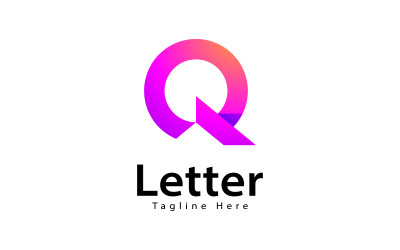 Letter Q logo design template, elements V3