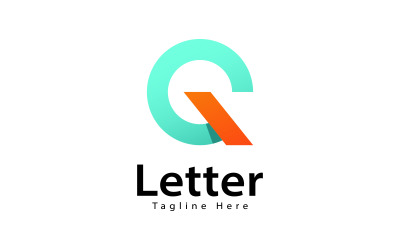 Letter Q logo design template, elements V