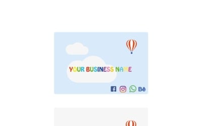 Modern Minimalist Business Card Vector Template Design