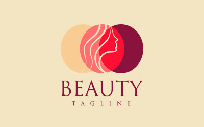 Progettazione del logo per centro estetico e bellezza, logo per spa, logo per centro benessere, logo per salone di bellezza, ragazze del settore della bellezza femminile