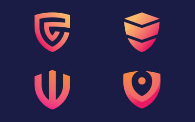 Shield logo icon design vector element V13
