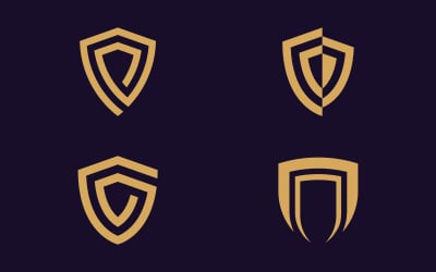 Shield logo icon design vector element V14