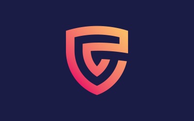 Shield logo icon design vector element V
