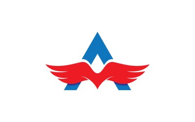 Eagle hawk wing icon Template logo design v2.47