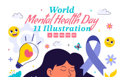 11 World Mental Health Day Illustration