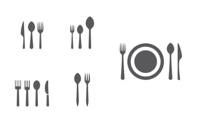 Chef cooking element logo template vector illustration v2.3