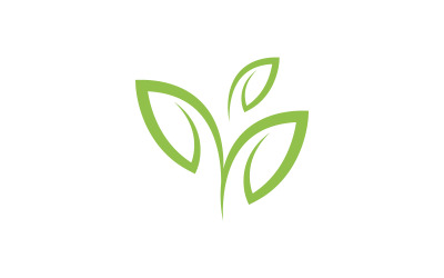 Ecologie Boomblad vector pictogram illustratie logo ontwerp v1.65
