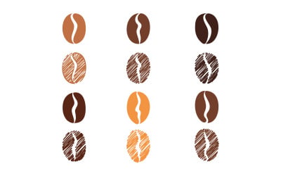 Kahve Dükkanı logosu Şablonları Vektör simge tasarım çizimi v2.5