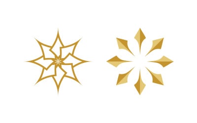 Lotus Flower vector icon design template illustration v3.9