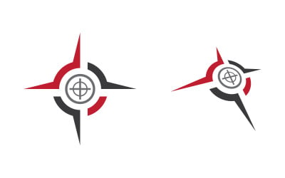 Modern Compass Logo vector ion illustration design v2.2