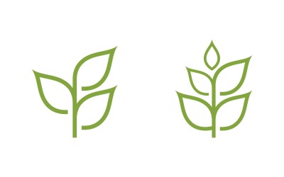 Projekt logo ikony wektorowej liścia drzewa ekologicznego w wersji 1.64