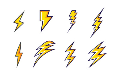 Шаблон логотипу Lightning Power Vector Icon Design v2.2