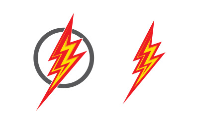 Шаблон логотипу Lightning Power Vector Icon Design v2.3