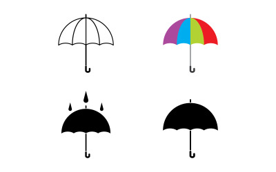Umbrella safe concept illustration Logo Template design v2.2