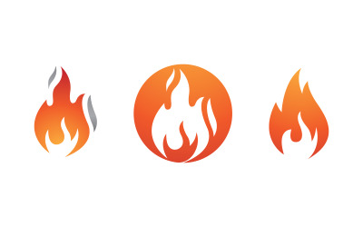 Flames Logo icon illustration vector design template v2.140