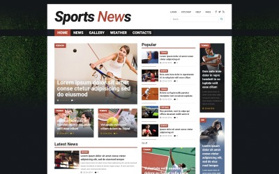 Адаптивный шаблон Joomla для спортивных новостей