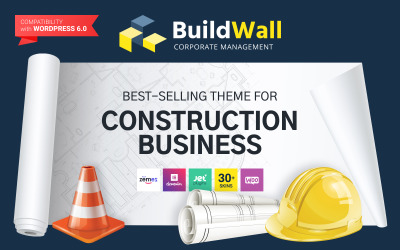 BuildWall - Tema multipropósito de WordPress para empresas constructoras
