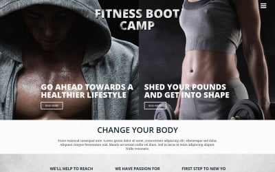 Fitness Kulübü Web Sitesi Şablonu