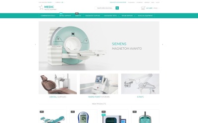 Magento Theme namens "Medizinische Ausstattung" #53530