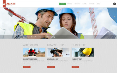 Modello Drupal Responsive #53555 "Civil Construction"