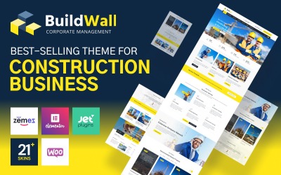Responsive BuildWall - Construction Company Multipurpose Wordpress #53591
