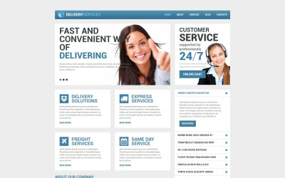 Responsive Teslimat Hizmetleri Drupal #53556