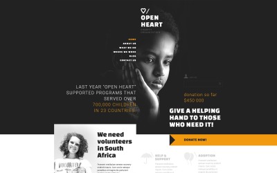 Responsywny szablon Joomla Charitable Donation #53503