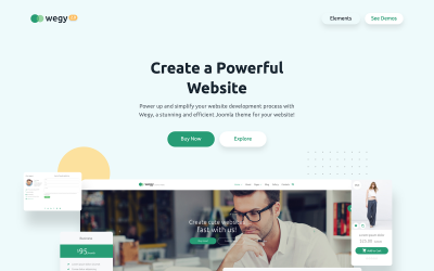 Responsywny szablon Joomla Wegy #53576
