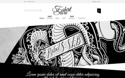 Responzivní Shopify motiv "T-Shirt Designs" #53570