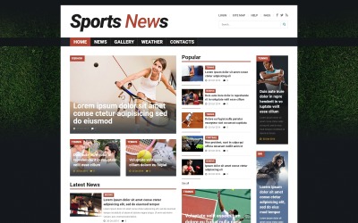 Reszponzív Sport hír Joomla sablon 53529