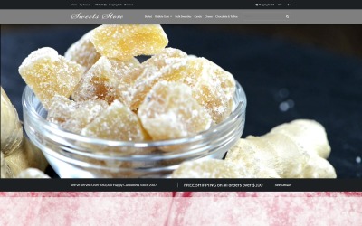 Шаблон OpenCart Candy Shop