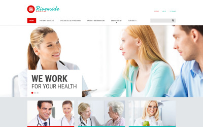Šablona webových stránek lékařské služby