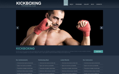Tema WordPress responsivo para boxe
